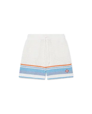 Cotton Tennis Short Sleeve Crochet Shirt